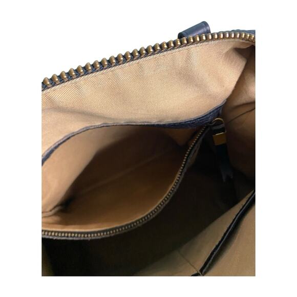 Madewell Leather Handbag Purse Black Top Handle Satchel - Picture 14 of 16